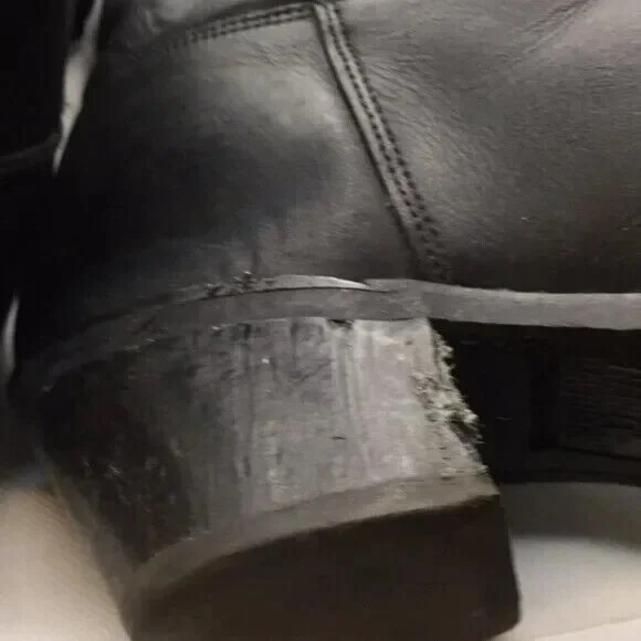 Harley-Davidson Ladies Black Leather Motorcycle Riding Boots Size 8M USA Made - Picture 13 of 16